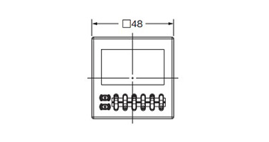 Digital Tachometer (DIN 48 × 48) H7CX-R□-N: related image