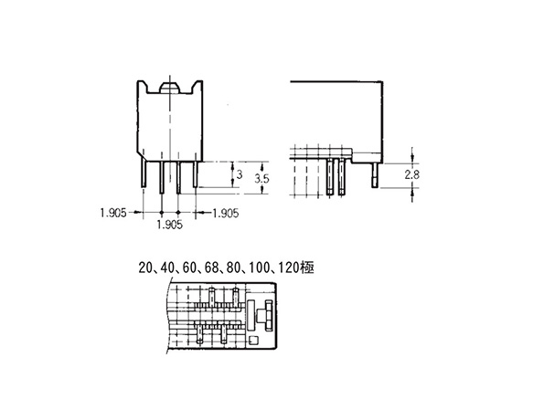 Half-pitch connector (for board to board connection) XH3: related images