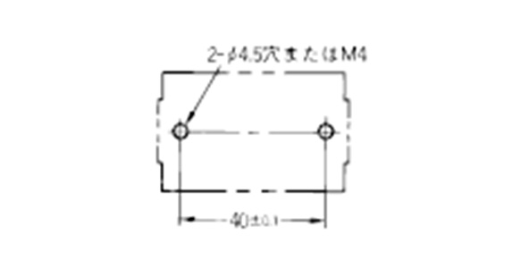 Mounting hole machining dimensions