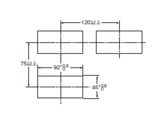 Panel machining dimensions