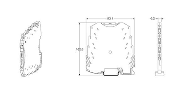 K3FP-VS-UI-2I external dimensions