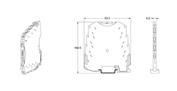 K3FP-TS-UI external dimensions