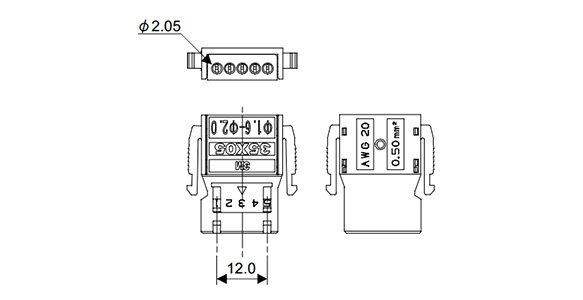 3M Power Clamp Wire Mount Socket, 5 Positions: Related images