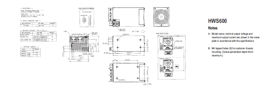 Unit Type Power Supply, HWS Series 