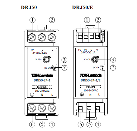 DIN Rail Power Supply, DRJ Series 