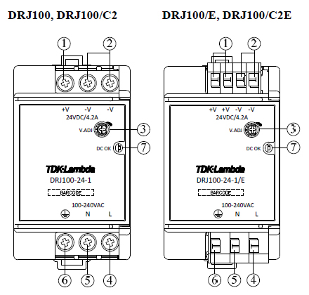 DIN Rail Power Supply, DRJ Series 