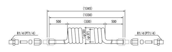 PE coil hose HOSE-W1.