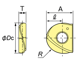 High helix insert ZDFG drawing 1