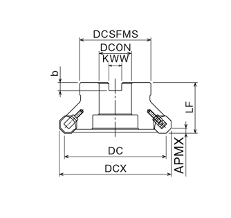 Selection support information 4 of Phoenix face milling machine, insert for octagon type and bore type