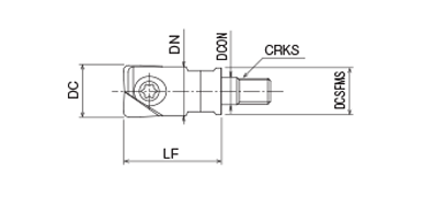 Related image 13 of PFR Phoenix series, finishing radius end mill insert