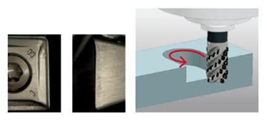 Performance test 4 of Phoenix series, 4-corner shoulder milling cutter insert