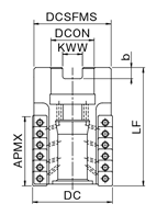 Selection support 3 of Phoenix series, 4-corner shoulder milling cutter insert