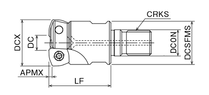 Selection support 5 of Phoenix series, PHC insert for high feed radius cutter