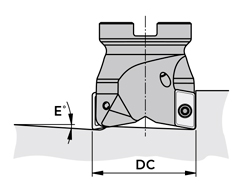 Cutting condition 2 of Phoenix series, PSE insert for shoulder milling