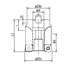 Selection support 3 of counterbore cutter, PZAG insert