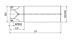 Selection support 2 of Phoenix series, insert for 6-corner shoulder milling cutter PSTW