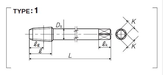 For Tapered Screw for Pipe (Short Screw Type Long Shank) LS-S-PT 