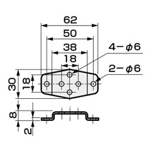 Drawing 3 of Air-Operated 2-Port Valve, Single Unit, Compact Cylinder Valve NAB/NAB□V Series