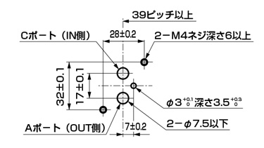 Drawing 3 of Air-Operated 2-Port Valve, Manifold, Compact Cylinder Valve GNAB/GNAB□V Series