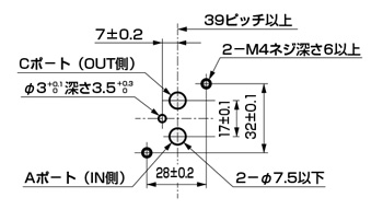 Drawing 6 of Air-Operated 2-Port Valve, Manifold, Compact Cylinder Valve GNAB/GNAB□V Series