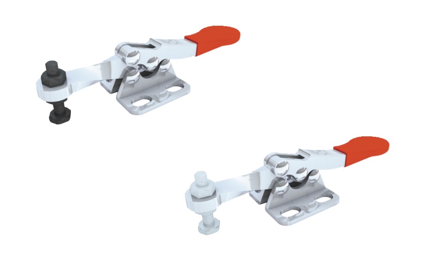 Toggle Clamp - Horizontal - Fixed-Main-Axis Arm (Flange Base), GH-201-A/GH-201-ASS 