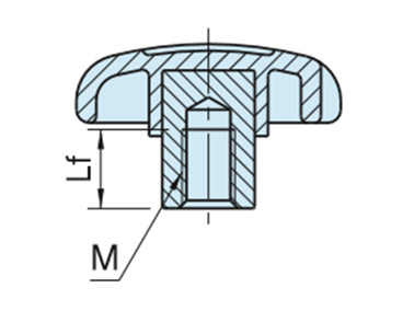 EK-T/EK-T-SUS tapped outline drawing