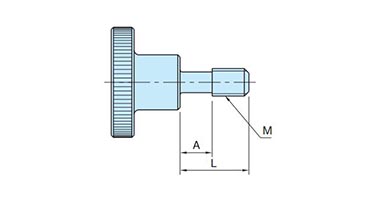 TKS-R-SUS stud, fall-prevention type outline drawing