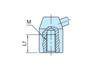 LL-T (tapped) dimensional drawing