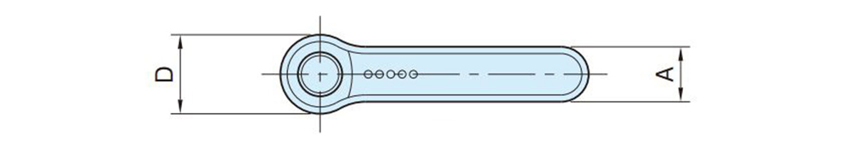 Stud/tapped common outline drawing