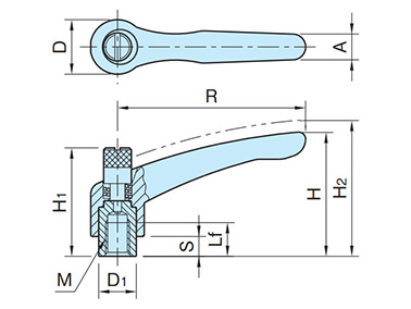 FKFT (tapped) dimensional drawing