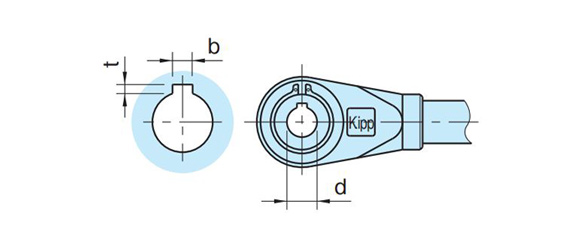 RL-R (round hole) dimensional drawing