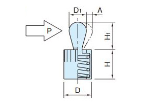 Dimensional drawing of BJ765-****1, BJ766-****1 (without seal)