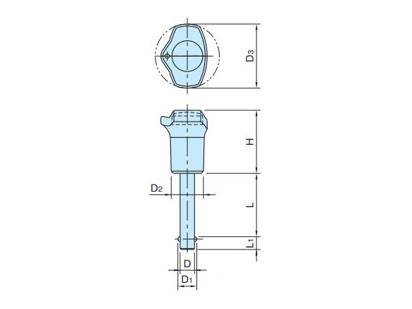 Dimensional drawing of BLP-SUS