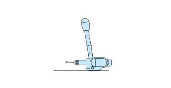 · The clamping force and the lever load may vary by a maximum of ±20% with respect to the set value. · If the reaction force acting on the clamp surface (F) exceeds the clamping force, the clamp is released.