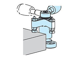 2. Hook rotation: Turning the lever causes the hook to swing.