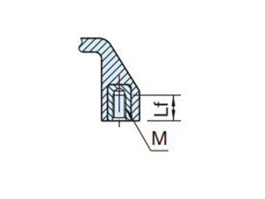 AGS-T (Back Mounting Specification) dimensional drawing