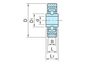 CTG-BR-D (Double-Collar) dimensional drawing