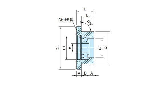 GRL-J2-L dimensional drawing