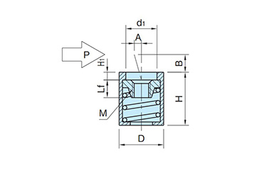 Spring Locating Pin (Female Screw) BJ795: related image