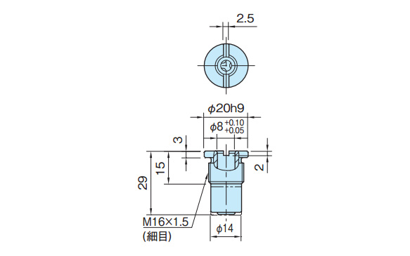 QCBA dimensional drawing (mm)