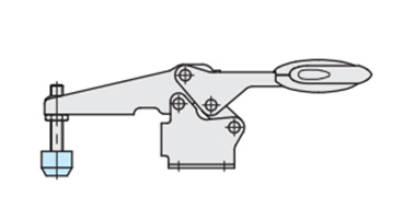 Mounts onto the hex bolt at the tip of the toggle clamp to prevent damage to the target workpiece.