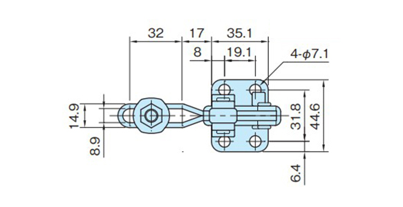 Vertical Type Toggle Clamp With Lock Mechanism ST-VTC207: related image