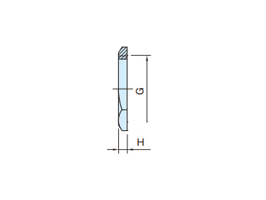 Nut (parallel threads for pipes) dimensional drawing