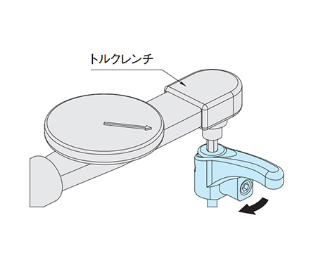 3. Measure the torque with a torque wrench.