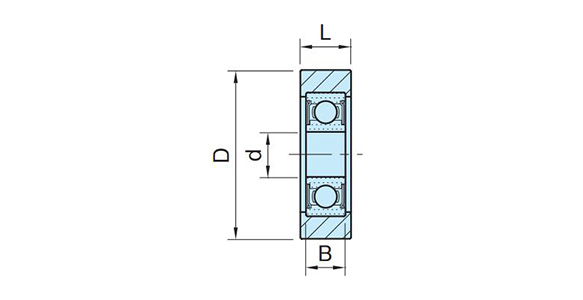 GRL-P-F-SUS (Without Stud) dimensional drawing