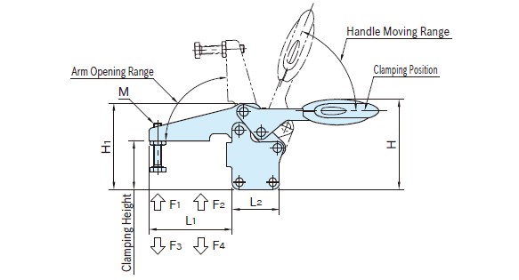 Toggle clamp TCDHSL/TCDHS: related image