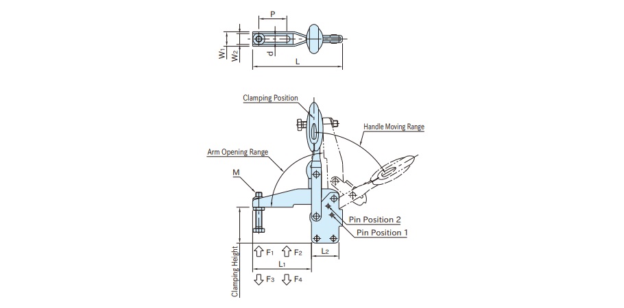 Toggle clamp TCDVSL/TCDVS: related image