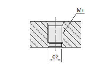 Mounting machining dimensions