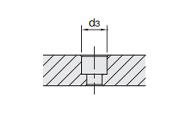 Mounting machining dimensions