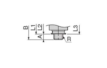 Dimensional drawing of metric thread type